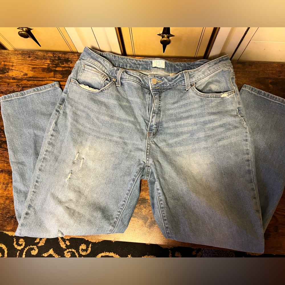 Time and Tru Women's Skinny Jeans - Light Blue